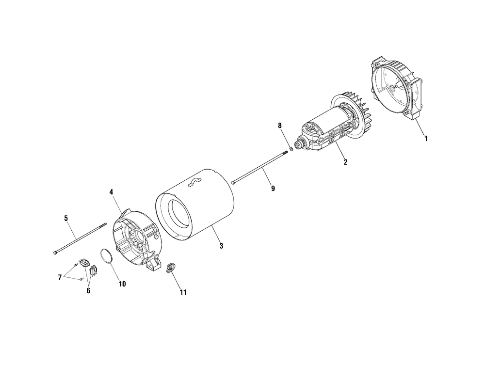 Alternator Group Diagram and Parts List for 040488-00  Briggs and Stratton Generator